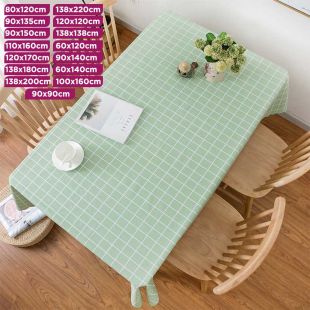 Stain and Water Resistant PVC Round Plastic Dining Tablecloth