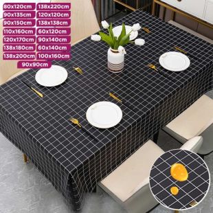 Stain and Water Resistant PVC Plastic Dining Tablecloth