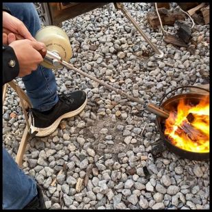 Stainless Steel Butane Gas Torch Gun 3 x 57.5cm