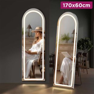 Standing Mirror With LED Lighting 170 x 60cm