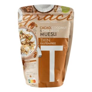 Cacao Coconut and Chia Seeds Muesli “Thin" - 300g
