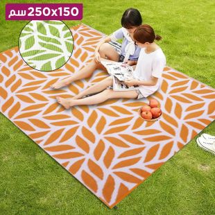 سجادة بتصميم Leaf للحديقه والرحلات 150 × 250 سم