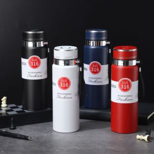 مطارة أنيقة من الستانلس ستيل 800 مل مع غطاء مانع للتسرب - ألوان متنوعة