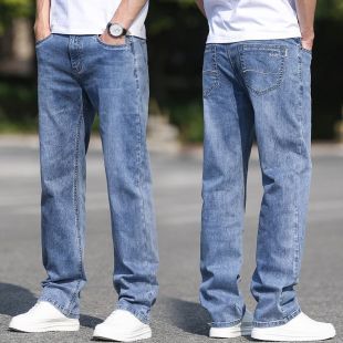 Summer American Street Style Loose Fit Jeans For Men