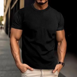 Summer Short Sleeve Ice Silk Shirt For Men