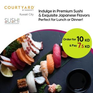 Enjoy Lunch or Dinner Menu of Authentic Sushi from Sushi Japanese Restaurant - Courtyard By Mariott