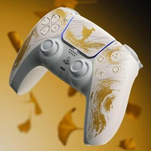وحدة تحكم لاسلكية DualSense لجهاز PS5 - إصدار Ghost of Yotei الذهبي المحدود من Sony