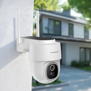 Powerology 2K Solar Pan and Tilt Outdoor Camera