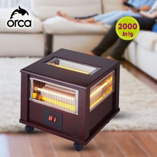 دفاية كوارتز بقوة 2000 واط مع تدفئة من 5 جوانب من Orca
