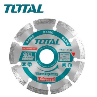 115x22.2mm Segmented Wet and Dry Cutting Disc by Total