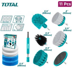 Drill Cleaning Brush Set 11 Pcs by Total