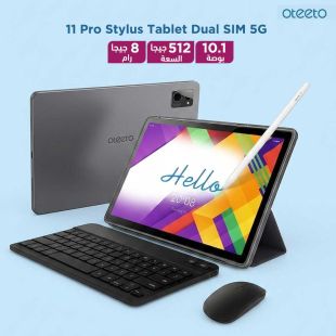 تابلت 11 Pro Stylus شاشة 10.1 بوصة أندرويد 14 ذاكرة 8 جيجابايت تخزين 512 جيجابايت شريحة مزدوجة 5G من Oteeto