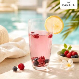 Tapalo كوب زجاجي شفاف حبة واحدة من Karaca