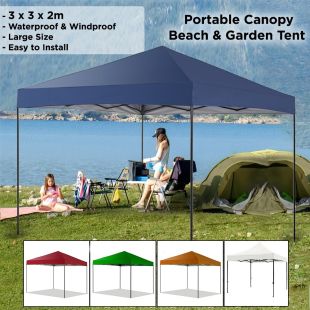 Portable Canopy Beach and Garden Tent 3 x 3 x 2m