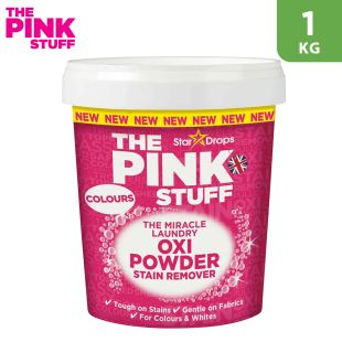 The Pink Stuff Stain Remover Oxi Powder Colours 1kg by Stardrops 