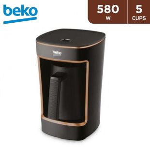 Turkish Coffee Maker 580W - Black & Gold by Beko 