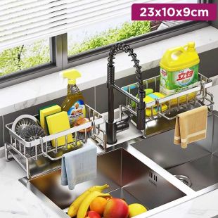Kitchen Sink Organizer with Auto Drainage 23 x 10 x 9 cm