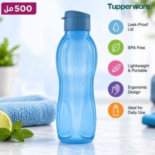زجاجة مياه Eco بلاستيك مانعة للتسرب 500 مل من Tupperware