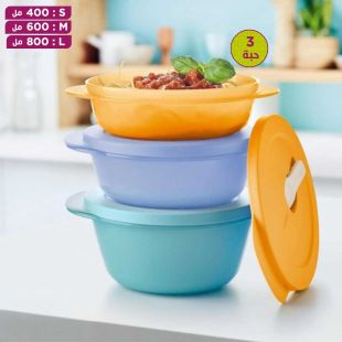 Food Storage and Serving Containers 3 Pieces by Tupperware