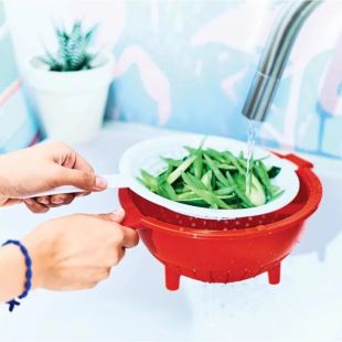 طقم مصفاة مزدوجة 2 حبة من Tupperware