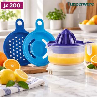 طقم عصارة ومبشرة يدوية 200 مل من Tupperware