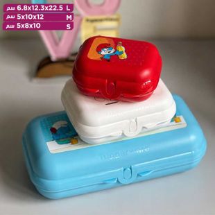 طقم علب حفظ للوجبات الخفيفة 3 حبة من Tupperware