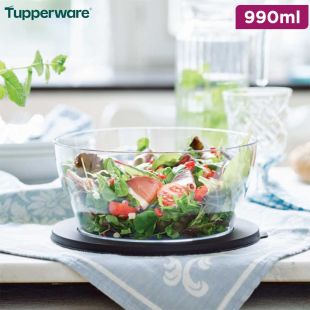 Tupperware Clear Eco Bowl 990ml with Leakproof Lid