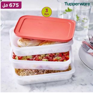 علب Freezer Mates II لحفظ الطعام في الفريزر 675 مل من Tupperware