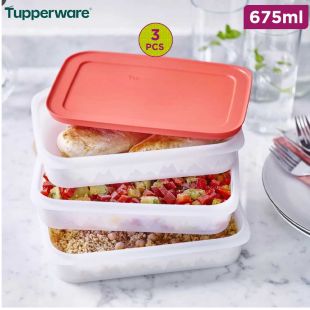 Tupperware Freezer Mates II Containers 675ml 3-Piece