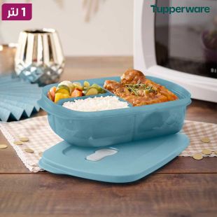 علبة حفظ الطعام CrystalWave GenII مقسمة 1 لتر من Tupperware
