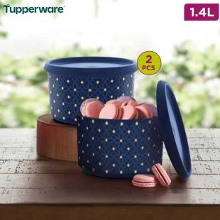 One Touch Food Storage Containers 1.4L 2 Pieces by Tupperware