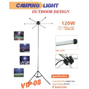 Tobys 120W Sanara Camping Light Six Sided White Full Set