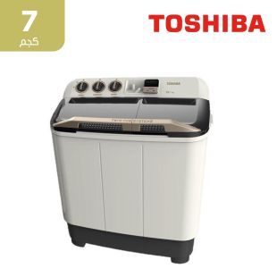 غسالة حوضين للغسل والتجفيف 7 كجم من Toshiba