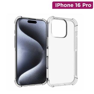 غطاء حماية شفاف مضاد للصدمات لهاتف iPhone 16 Pro من Powerey