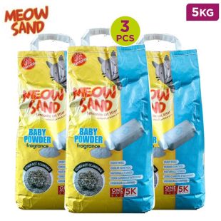Meow Baby Powder Sand - 3 x 5Kg