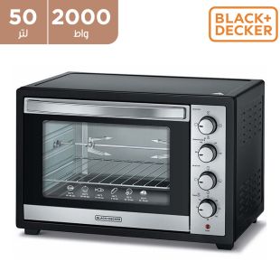 فرن كهربائي قوة 2000 واط سعة 50 لتر من Black & Decker (منتج جديد / من غير كرتون)