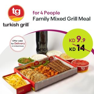 Delicious Super Deal Meal for 4 Persons from Turkish Grill