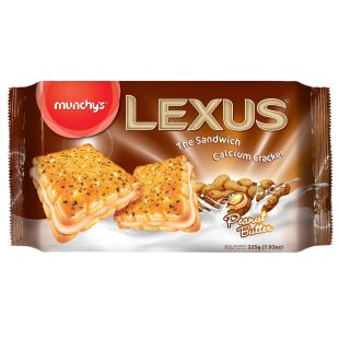 Munchys Lexus Peanut Butter Sandwich Biscuit 225 g x 3