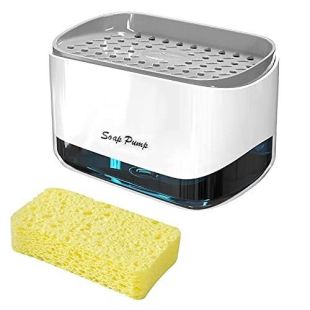 موزع صابون الأطباق Uarter مع قاعدة للإسفنجة