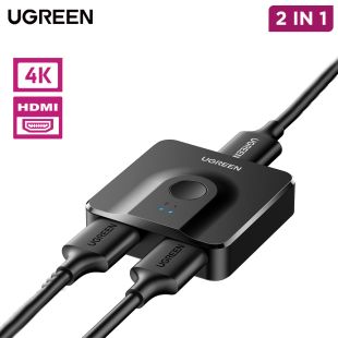 2 In 1 Out HDMI Switcher 4K 60Hz by UGreen