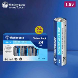 AA Dynamo Alkaline 1.5V 24 Pack Box by Westinghouse