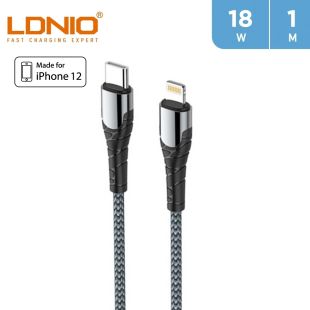 كيبل USB Type-C الي Lightning بطول 1 متر بقوة 18 واط من LDNIO