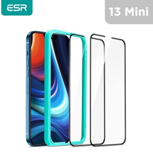 Pack of 2 ESR Armorite Screen Protector for iPhone 13 Mini - Clear