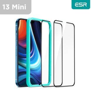 مجموعة من قطعتين حماية شاشة زجاجية  Armorite لهاتف  iPhone 13 Mini - شفاف من ESR