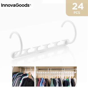 إنوفاجودز - منظم علاقات الملابس يتسع لغاية 40 قطعة (24 حبة)