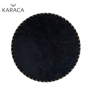 Karaca Artificial Leather Double Sided Round Placemat 35 cm