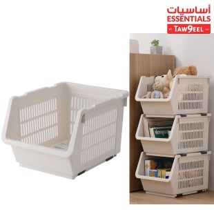 صندوق تخزين كبير قابل للتكديس من أساسيات توصيل