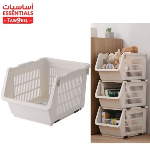 Large Stackable Storage Bin By Taw9eel Essentials