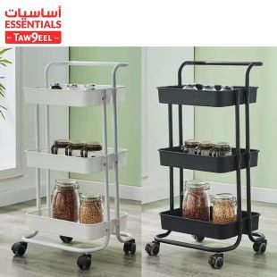 Large 3 Tray Storage Wagon by Taw9eel Essentials