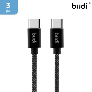 بودي - كيبل شحن ومزامنة 3 متر USB-C الى USB-C (توصيل سريع)